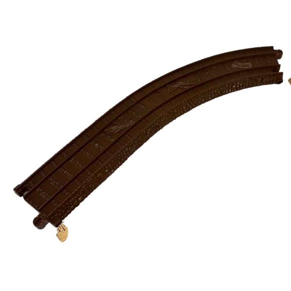 Thomas & Friends Zip Zoom Logging Trackmaster Curve Track Piece #14 Mattel Brown